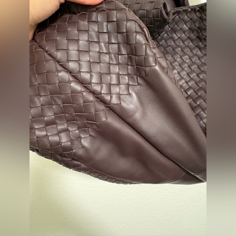 Bottega Veneta Dark Brown Campana Hobo Shoulder Bag - Picture 3 of 9